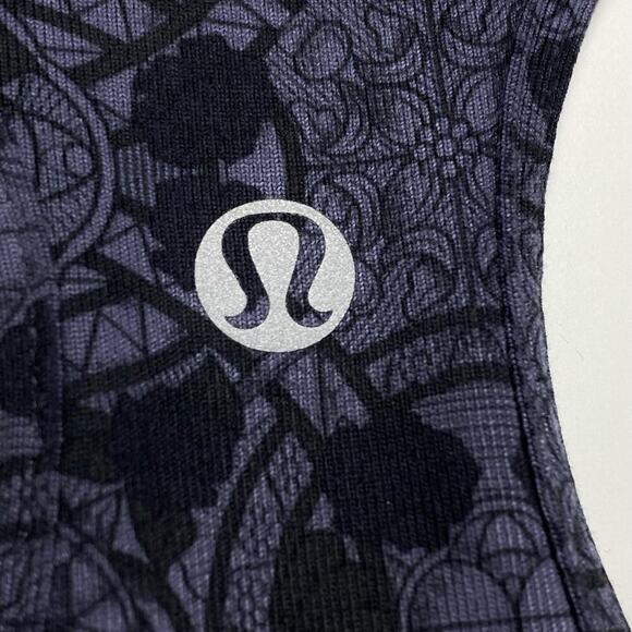LULULEMON Cool Racerback Sz 4 Mini Prisma Nightfall Black Grape - Picture 9 of 9
